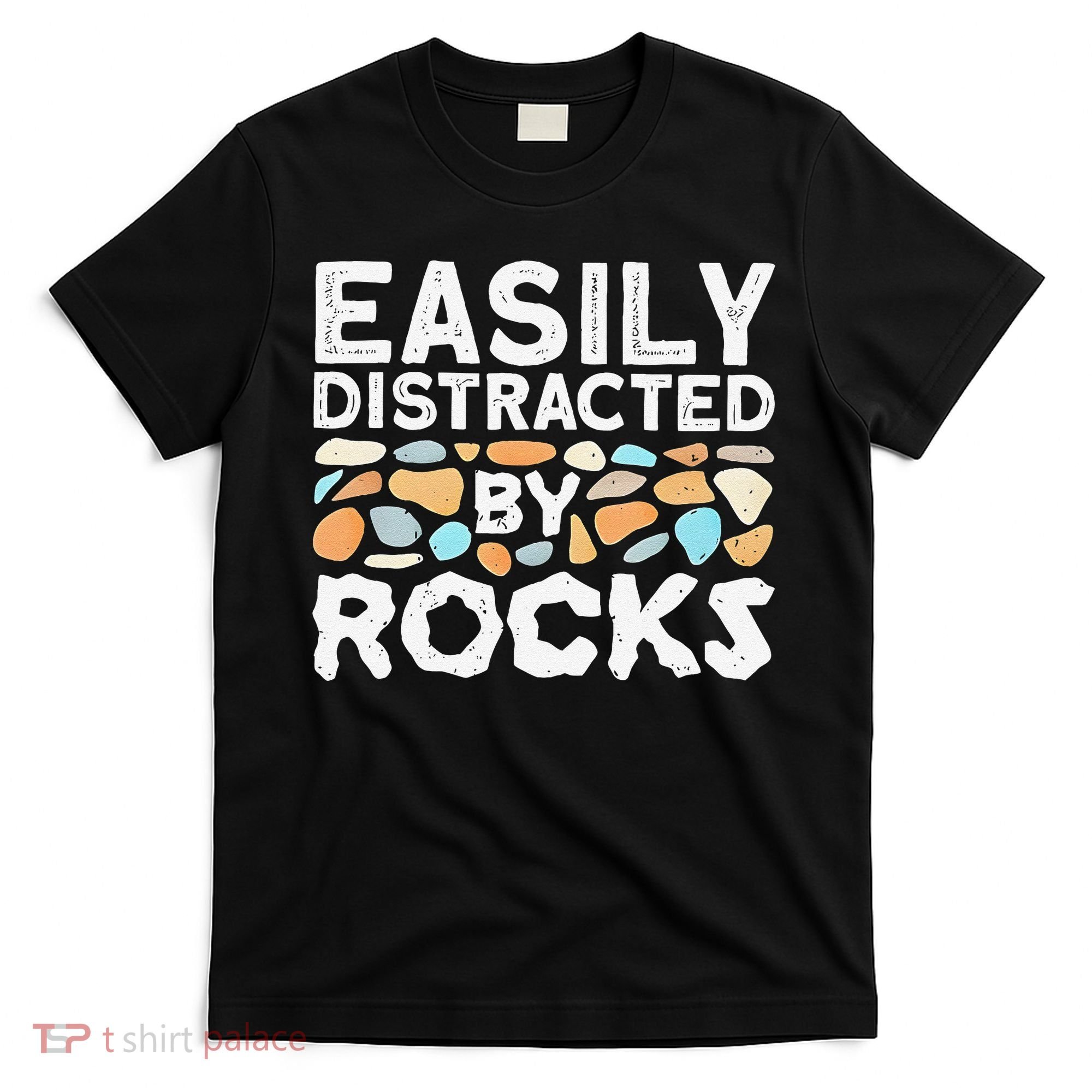 Easily Distracted By Rock Vintage Gift T-Shirt