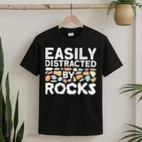 Easily Distracted By Rock Vintage Gift T-Shirt thumb 2
