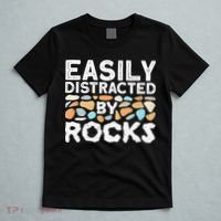 Easily Distracted By Rock Vintage Gift T-Shirt thumb 5