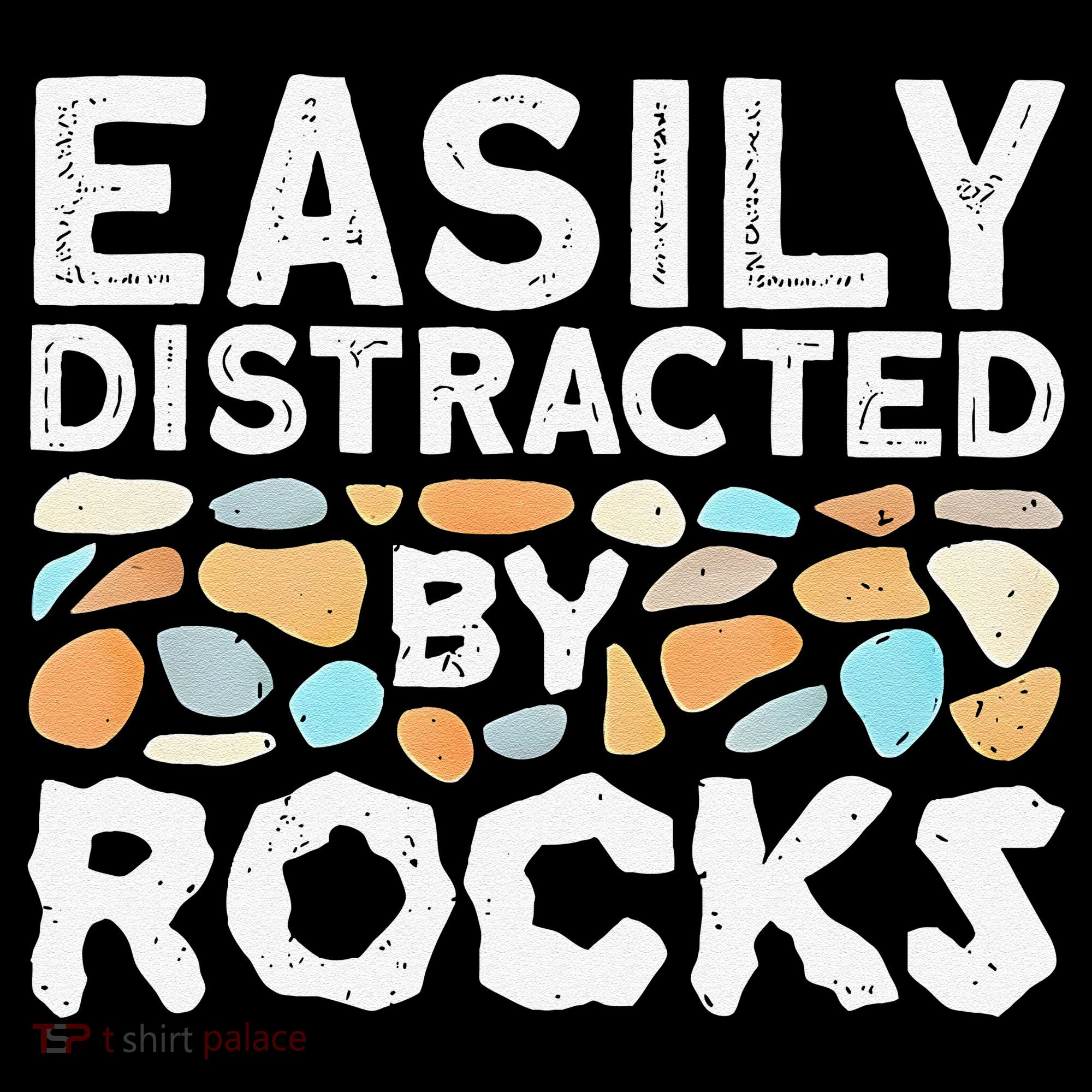 Easily Distracted By Rock Vintage Gift T-Shirt