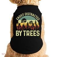 Easily Distracted By Trees Funny Tree Planting Trees Doggie Tank thumb 0