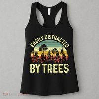 Easily Distracted By Trees Funny Tree Planting Trees Women's Tank Top thumb 3