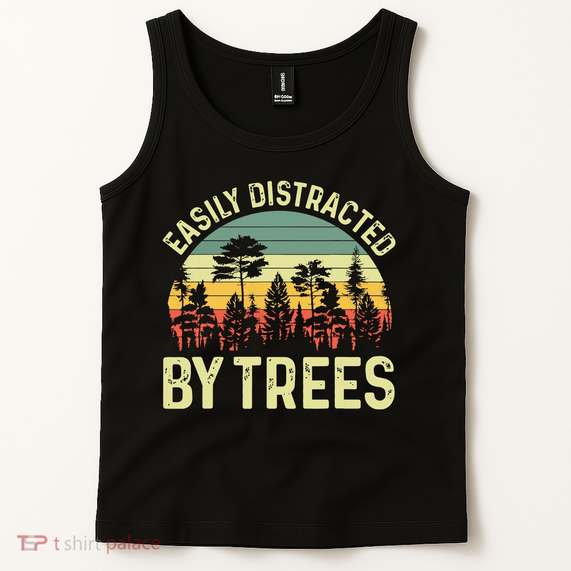 Easily Distracted By Trees Funny Tree Planting Trees Tank Top