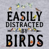 Easily Distracted By Birds Bird Lover Women's Sweatshirt thumb 2