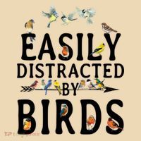 Easily Distracted By Birds Bird Lover Tote Bag thumb 4