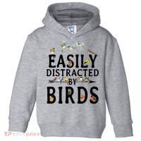 Easily Distracted By Birds Bird Lover Toddler Hoodie thumb 0