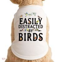 Easily Distracted By Birds Bird Lover Doggie Tank thumb 0