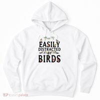 Easily Distracted By Birds Bird Lover Hoodie thumb 0