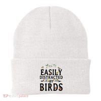Easily Distracted By Birds Bird Lover Beanie thumb 0