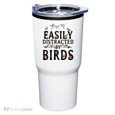 Easily Distracted By Birds Bird Lover Tumbler