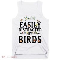 Easily Distracted By Birds Bird Lover Tank Top thumb 0