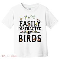 Easily Distracted By Birds Bird Lover Toddler T-Shirt thumb 0