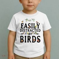 Easily Distracted By Birds Bird Lover Toddler T-Shirt thumb 2