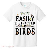 Easily Distracted By Birds Bird Lover Kids T-Shirt thumb 0