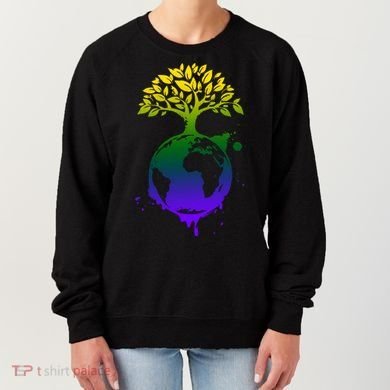 Earth Day Colorful Nature Women's Sweatshirt