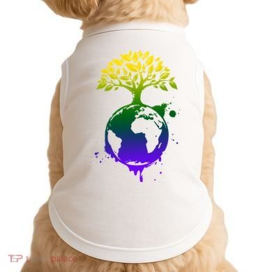 Earth Day Colorful Nature Doggie Tank