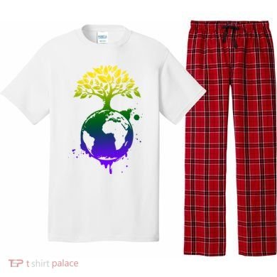 Earth Day Colorful Nature Pajama Set
