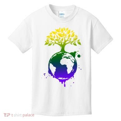 Earth Day Colorful Nature Kids T-Shirt