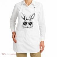 Easter Day Cool Bunny Face With Sunglasses Apron thumb 2