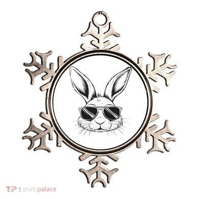 Easter Day Cool Bunny Face With Sunglasses Ornament