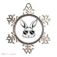 Easter Day Cool Bunny Face With Sunglasses Ornament thumb 0