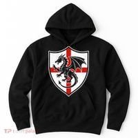 England Dragon Crest Shield Red Cross Emblem Hoodie thumb 0