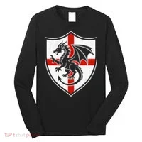 England Dragon Crest Shield Red Cross Emblem Long Sleeve Shirt thumb 0