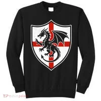 England Dragon Crest Shield Red Cross Emblem Sweatshirt thumb 0