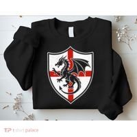 England Dragon Crest Shield Red Cross Emblem Sweatshirt thumb 2