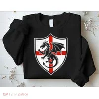 England Dragon Crest Shield Red Cross Emblem Sweatshirt thumb 2