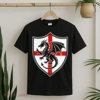 England Dragon Crest Shield Red Cross Emblem T-Shirt thumb 2