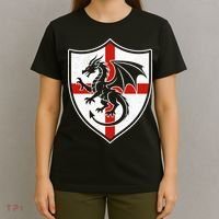 England Dragon Crest Shield Red Cross Emblem T-Shirt thumb 4
