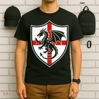 England Dragon Crest Shield Red Cross Emblem T-Shirt thumb 6