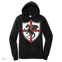 England Dragon Crest Shield Red Cross Emblem Women's Hoodie thumb 0
