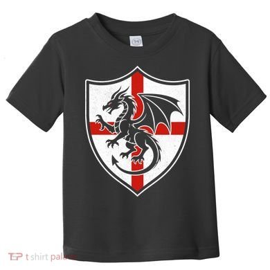 England Dragon Crest Shield Red Cross Emblem Toddler T-Shirt