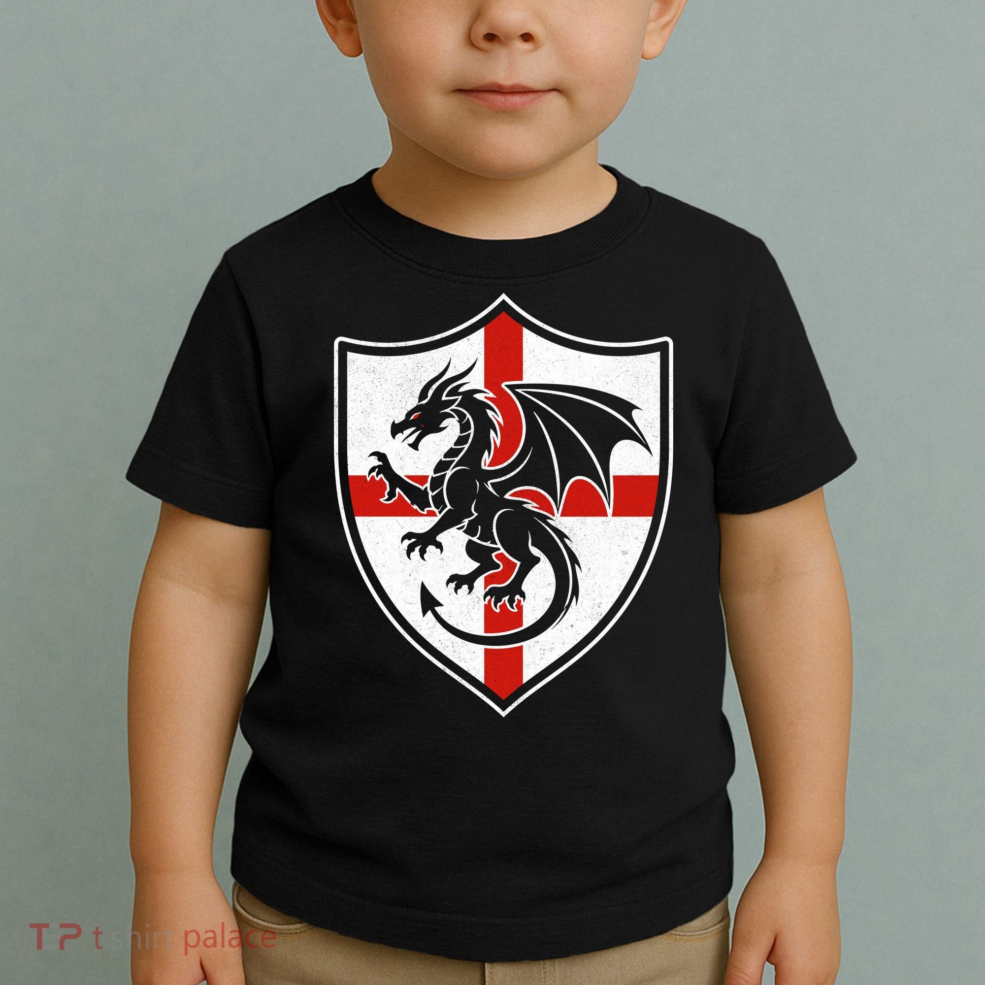 England Dragon Crest Shield Red Cross Emblem Toddler T-Shirt