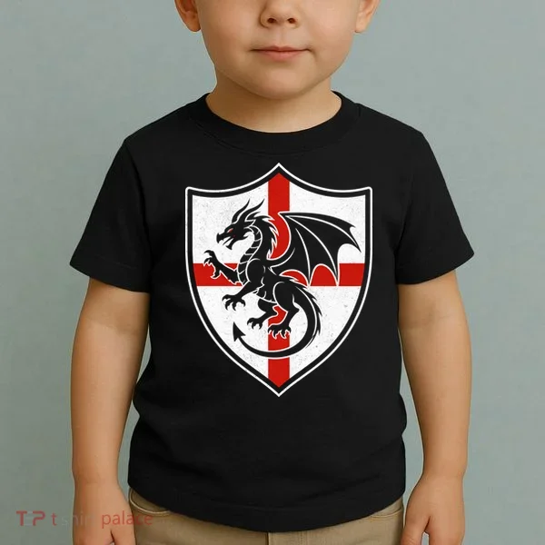 England Dragon Crest Shield Red Cross Emblem Toddler T-Shirt