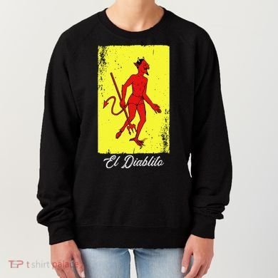 El Diablito Card Mexican Lottery Card Women's Sweatshirt
