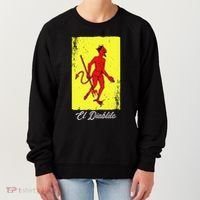 El Diablito Card Mexican Lottery Card Women's Sweatshirt thumb 0