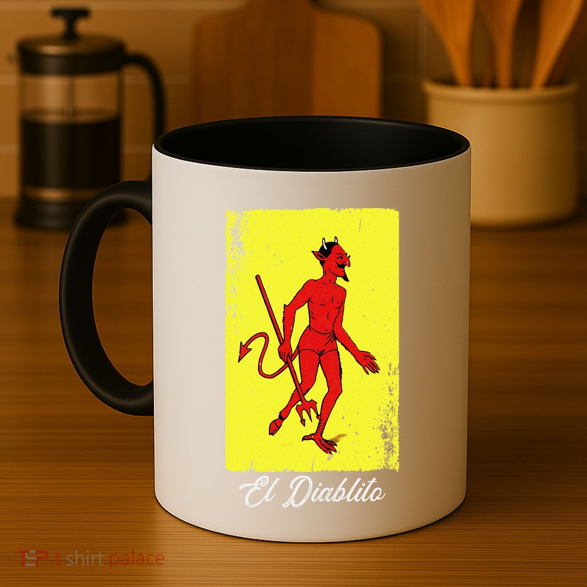 El Diablito Card Mexican Lottery Card Coffee Mug