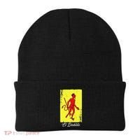 El Diablito Card Mexican Lottery Card Beanie thumb 0