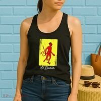 El Diablito Card Mexican Lottery Card Women's Tank Top thumb 2
