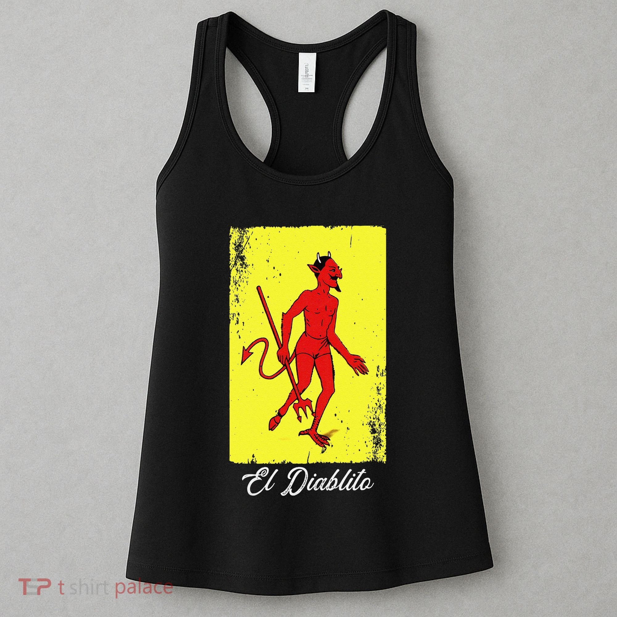 El Diablito Card Mexican Lottery Card Women's Tank Top