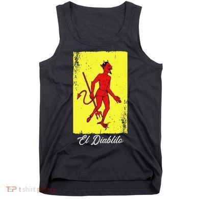 El Diablito Card Mexican Lottery Card Tank Top