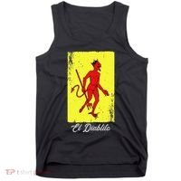 El Diablito Card Mexican Lottery Card Tank Top thumb 0