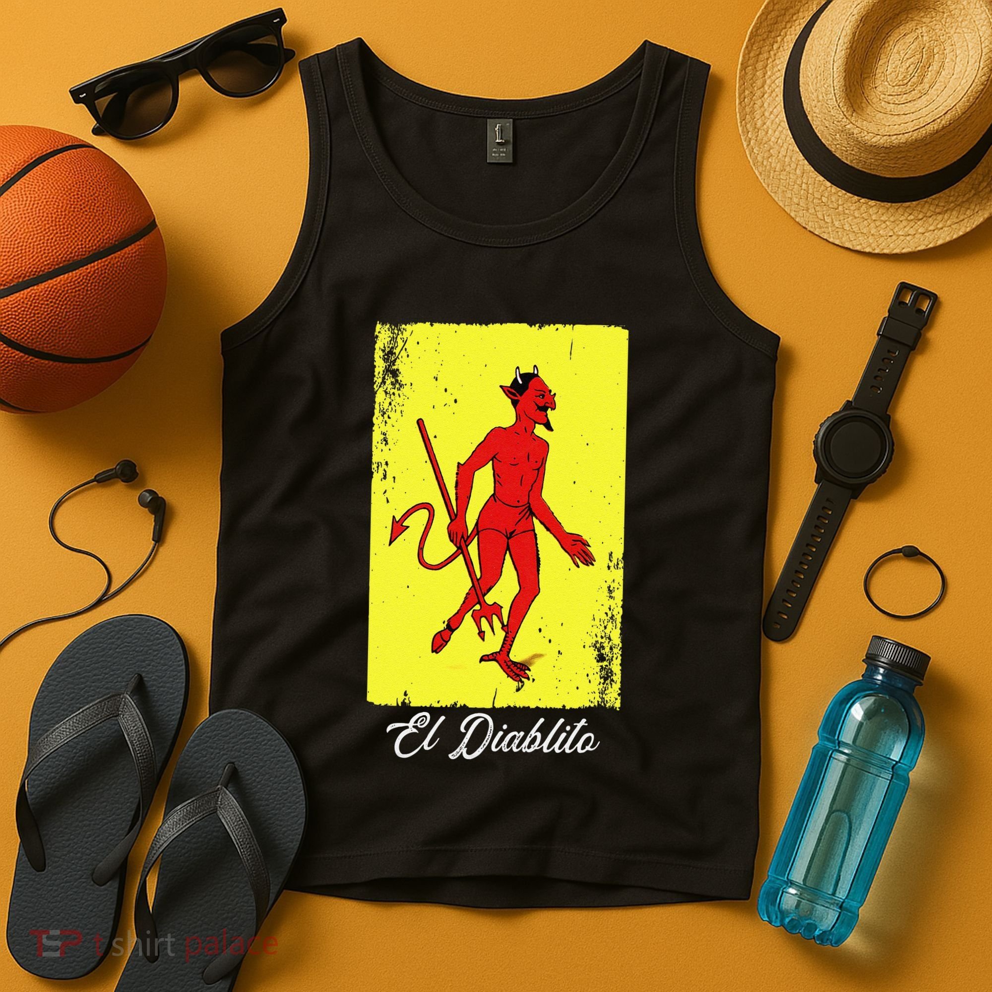 El Diablito Card Mexican Lottery Card Tank Top