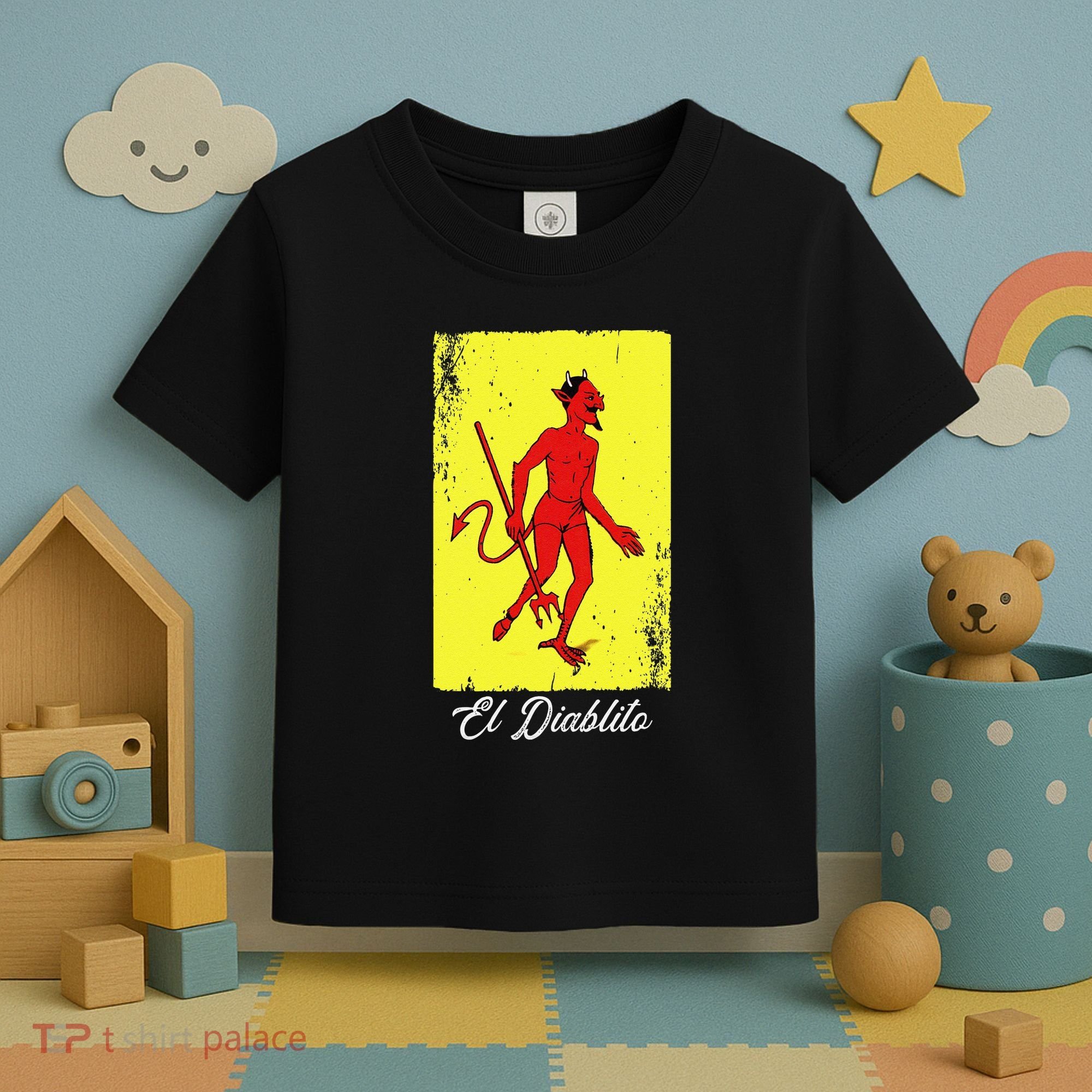 El Diablito Card Mexican Lottery Card Toddler T-Shirt