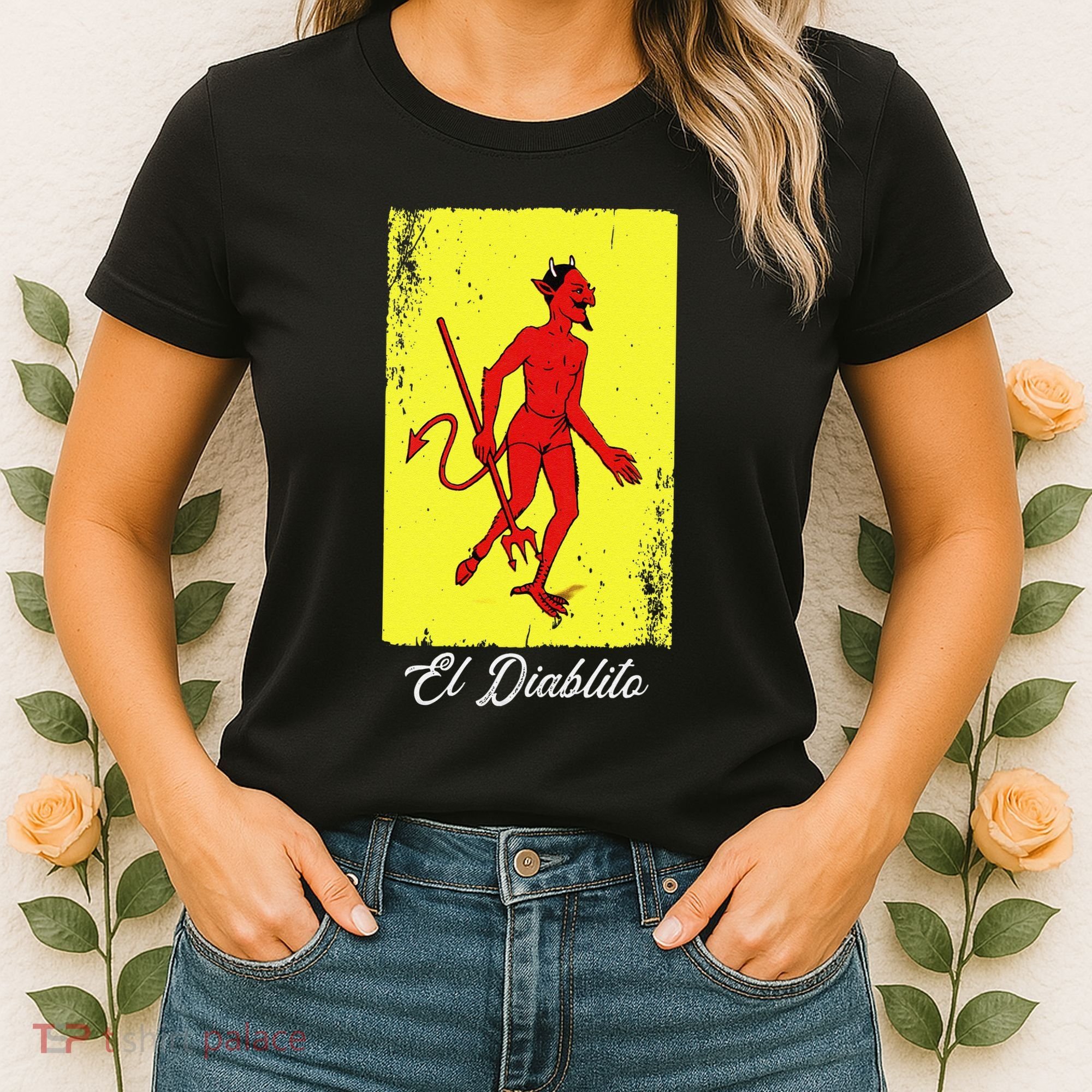 El Diablito Card Mexican Lottery Card Women's T-Shirt