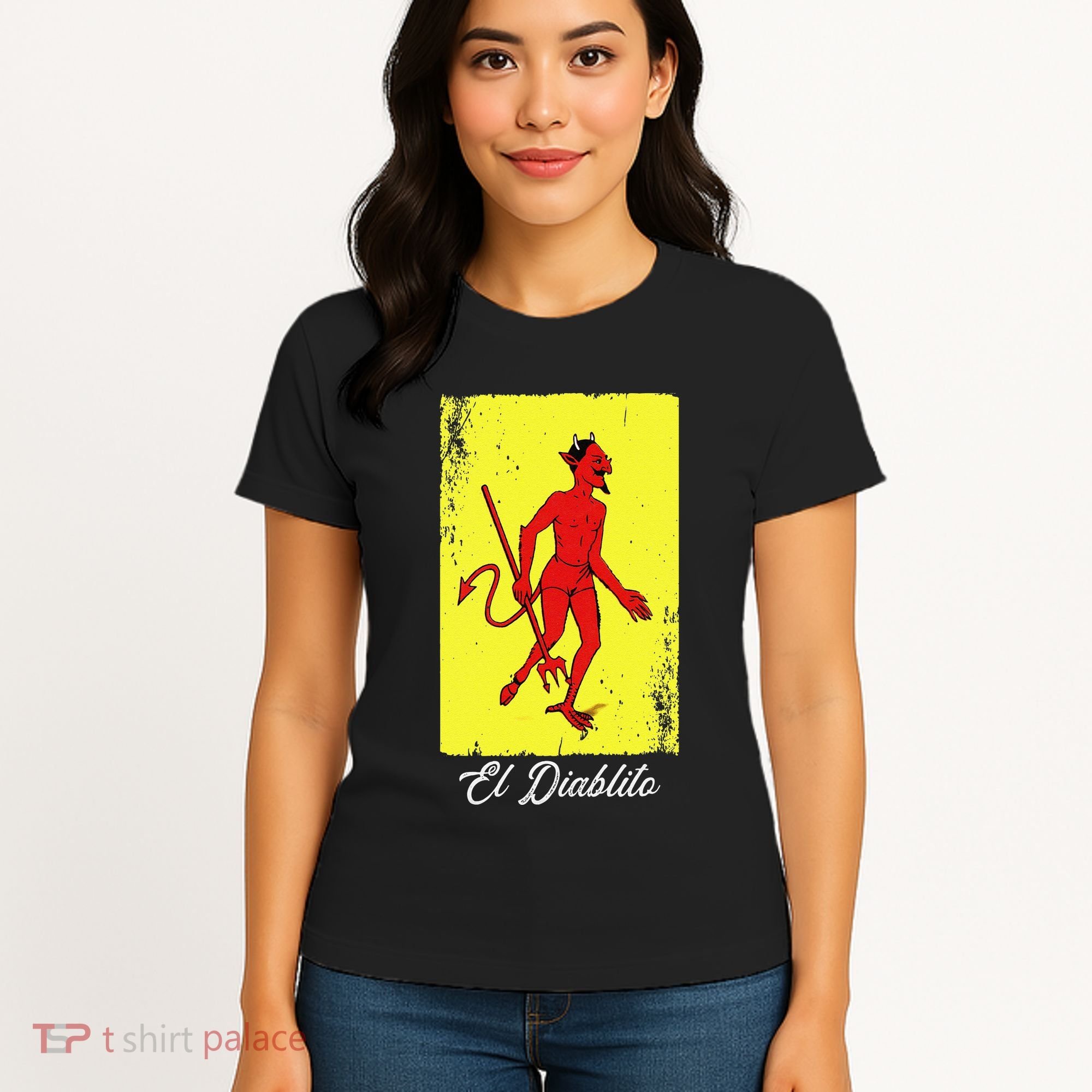 El Diablito Card Mexican Lottery Card Women's T-Shirt