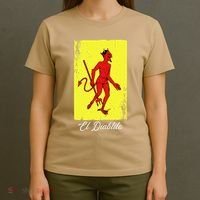 El Diablito Card Mexican Lottery Card T-Shirt thumb 4